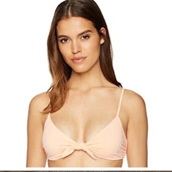 Mara Hoffman Carla Tie Front Bikini Top In Appeal Beach Summer Vacation Size XS - Picture 1 of 10